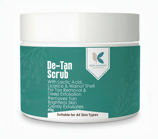 De-Tan Scrub – Tan Removal & Brightening Face & Body Scrub | Kokakoshi