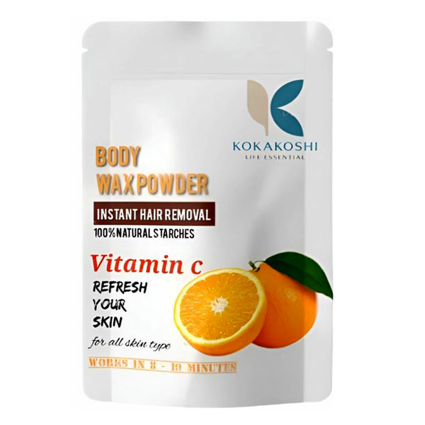 Body Wax Powder Vitamin C Infused Instant Hair Removal Wax | Kokakoshi