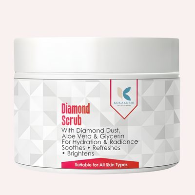 Diamond Scrub – Brightening & Glow Face Scrub with Diamond Dust | Kokakoshi