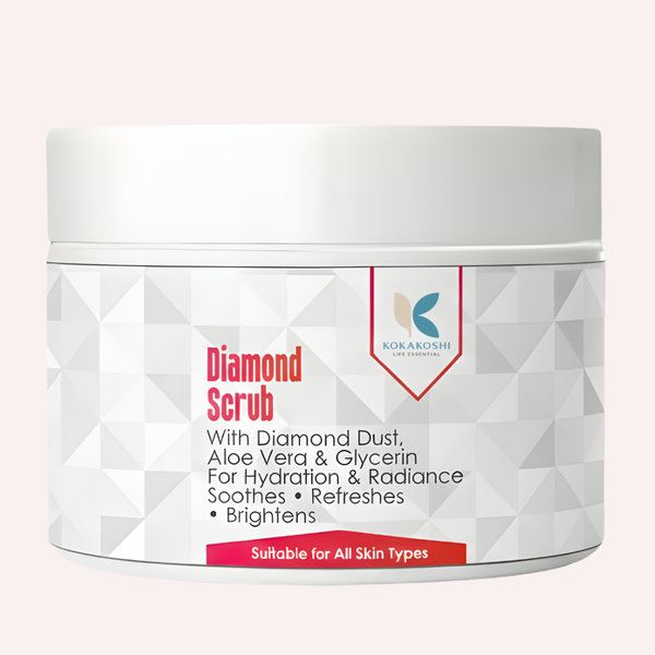 Diamond Scrub – Brightening & Glow Face Scrub with Diamond Dust | Kokakoshi