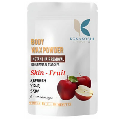 Skin Fruit Body Wax Powder Fruit-Infused Instant Hair Removal Wax | Kokakoshi