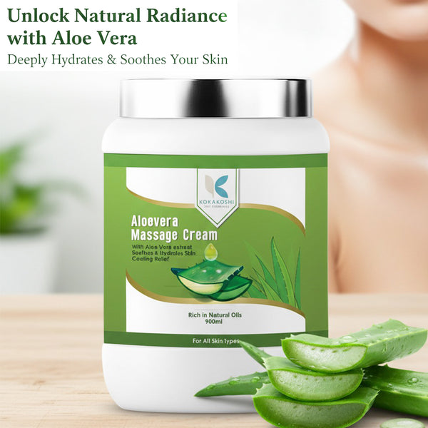 Aloe Vera Soothing & Hydrating Massage Cream | Kokakoshi