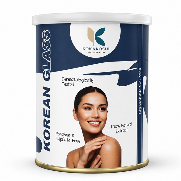 Kokakoshi Korean Glass Liposoluble Gel Wax – Paraben & Sulphate Free | 800g