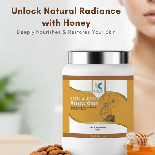 Honey & Almond Deep Nourishing & Moisturizing Massage Cream | Kokakoshi
