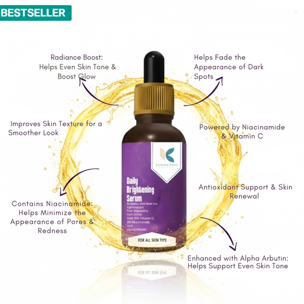 Daily Brightening 10% Vitamin C & 5% Niacinamide Face Serum | Kokakoshi