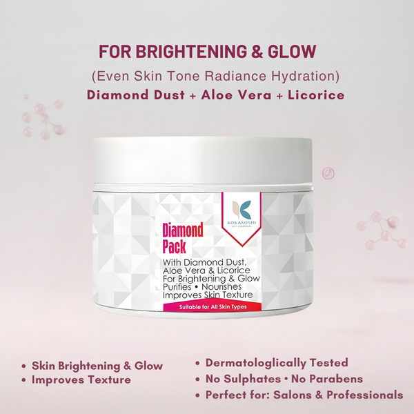 Diamond Pack – Brightening & Glow Face Pack with Diamond Dust | Kokakoshi