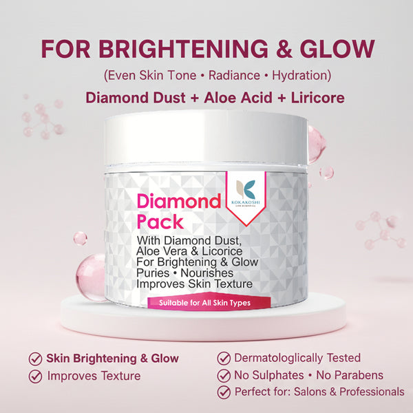 Diamond Pack – Brightening & Glow Face Pack with Diamond Dust | Kokakoshi