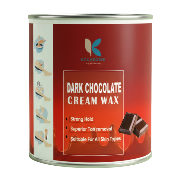 Dark Chocolate Cream Wax for Hair Removal | Strong Hold Wax – Kokakoshi