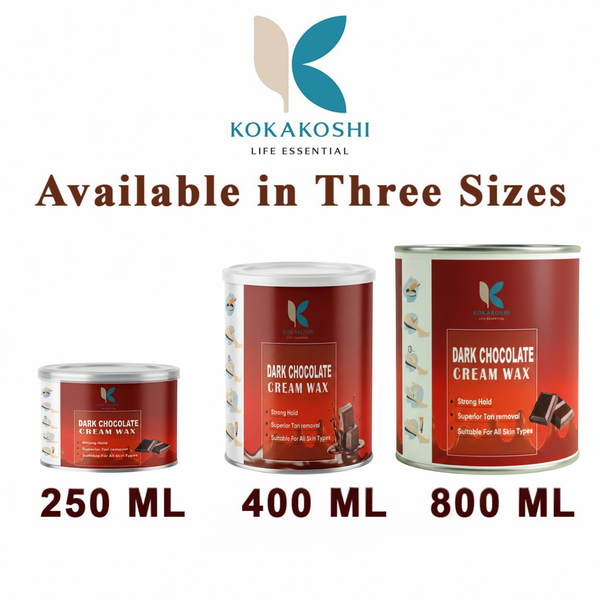 Dark Chocolate Cream Wax for Hair Removal | Strong Hold Wax – Kokakoshi