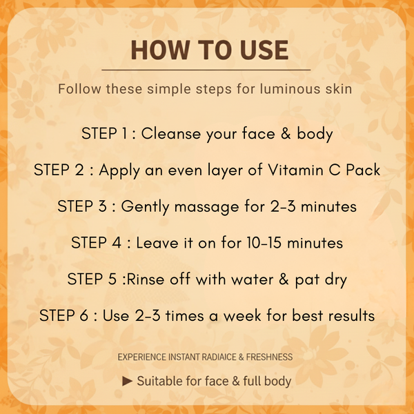 Vitamin C Face & Body Massage Pack (400 ml) – Brightening & Glow Enhancing Care | Kokakoshi