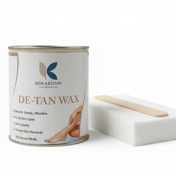 De-Tan Wax Brightening & Painless Salon Hair Removal Wax | Kokakoshi