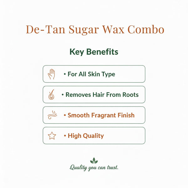 De-Tan Wax Brightening & Painless Salon Hair Removal Wax | Kokakoshi