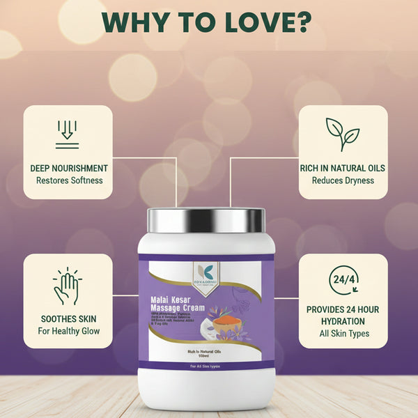 Malai Kesar Brightening & Deep Nourishing Massage Cream | Kokakoshi