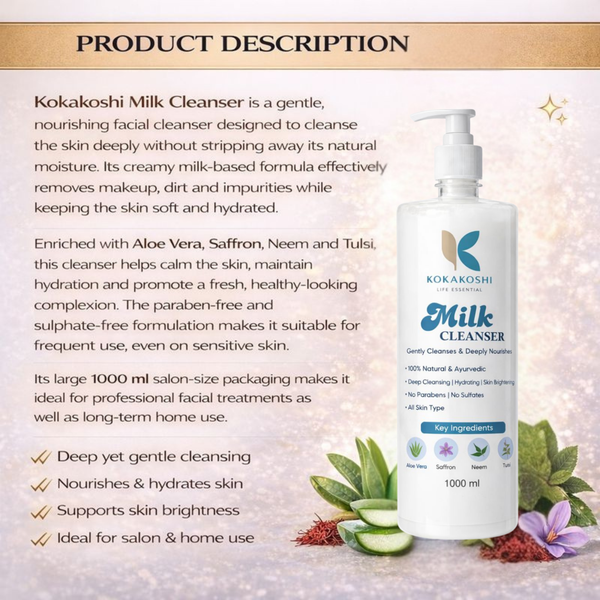 Milk Cleanser Gentle Cleansing & Deep Nourishing Face Cleanser | Kokakoshi