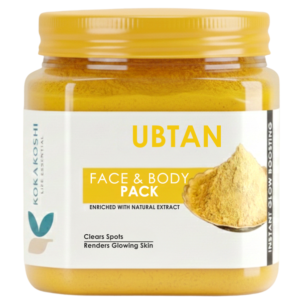 Ubtan Face & Body Pack (400 ml) – Natural Glow Boosting & Spot Clearing Pack | Kokakoshi