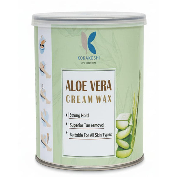 Aloe Vera Cream Wax – Gentle Hair Removal & Tan Reduction | Kokakoshi