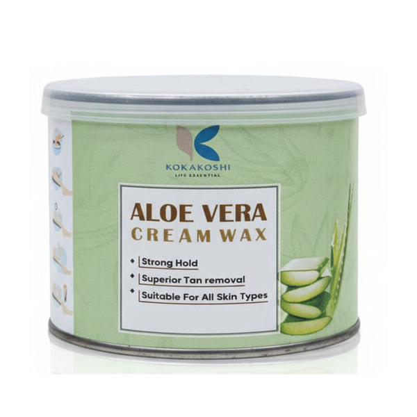Aloe Vera Cream Wax – Gentle Hair Removal & Tan Reduction | Kokakoshi