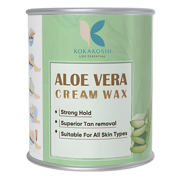 Aloe Vera Cream Wax – Gentle Hair Removal & Tan Reduction | Kokakoshi