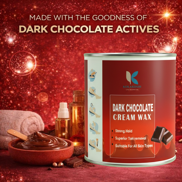 Dark Chocolate Cream Wax for Hair Removal | Strong Hold Wax – Kokakoshi