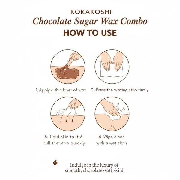 Chocolate Wax Nourishing & Painless Salon Hair Removal Wax | Kokakoshi