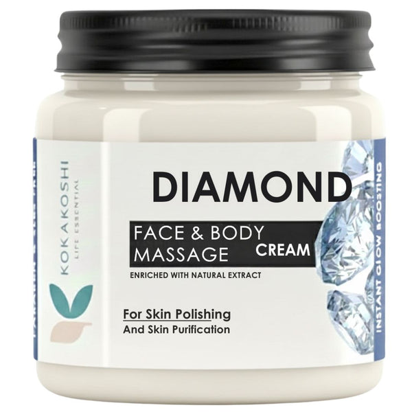 Diamond Skin Polishing & Glow Enhancing Face & Body Massage Cream | Kokakoshi 400 ml