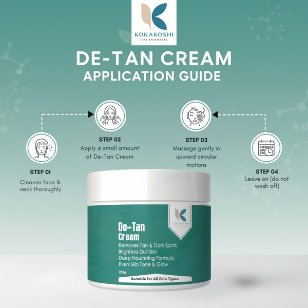 Kokakoshi De-Tan Cream – Tan Removal & Brightening Face & Body Cream