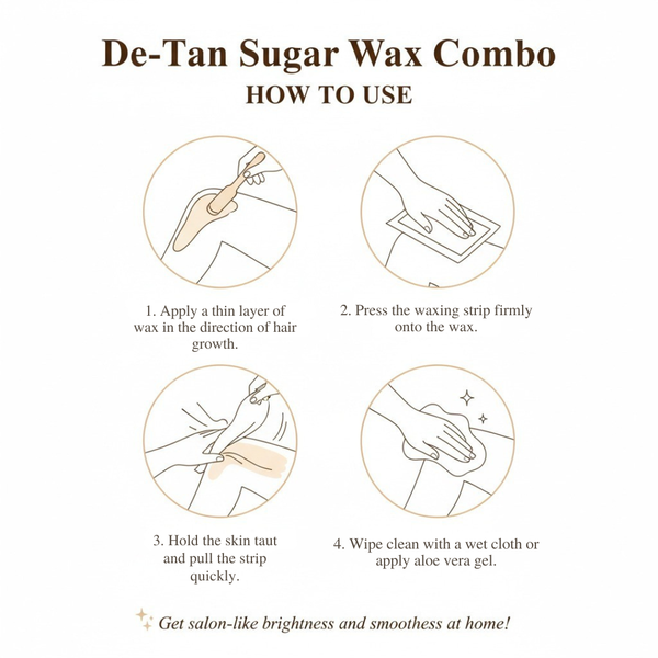 De-Tan Wax Brightening & Painless Salon Hair Removal Wax | Kokakoshi