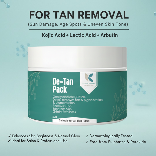 De-Tan Pack – Tan Removal & Brightening Face & Body Pack | Kokakoshi