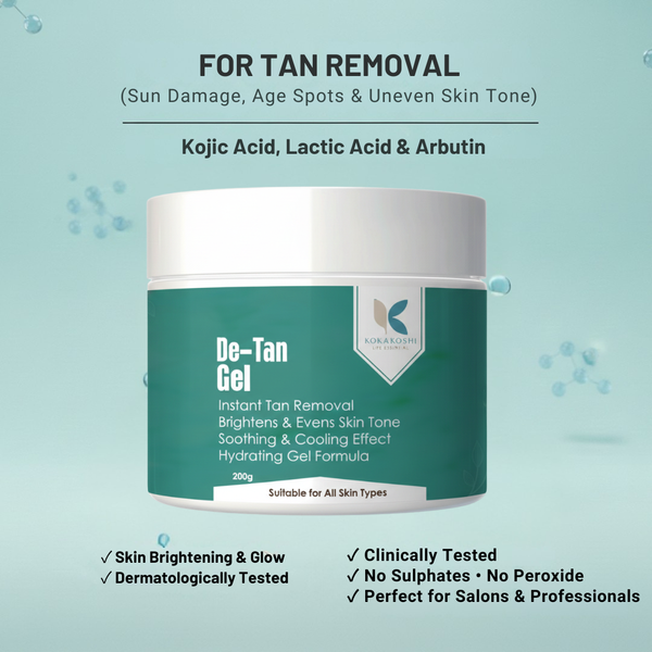 De-Tan Gel – Instant Tan Removal & Brightening Face & Body Gel | Kokakoshi