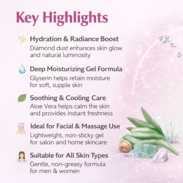 Diamond Gel – Hydrating & Brightening Face Gel with Diamond Dust | Kokakoshi
