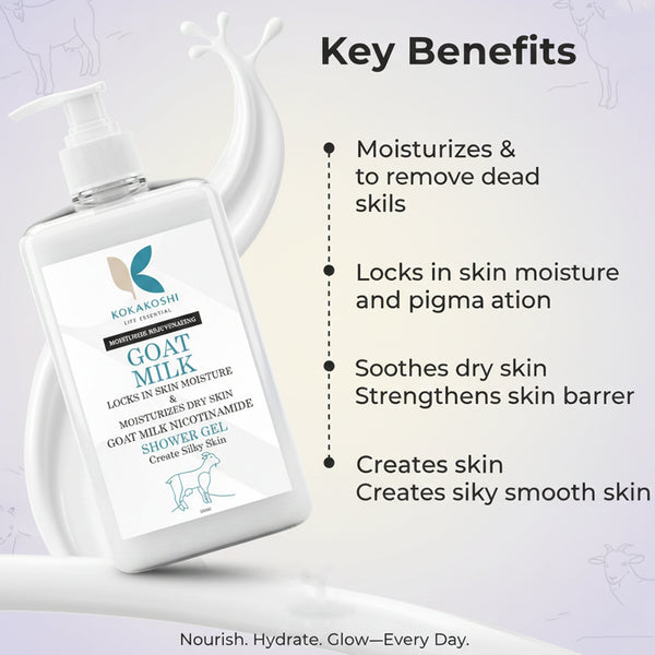 Goat Milk Body Wash for Nourished & Silky Smooth Skin | Kokakoshi
