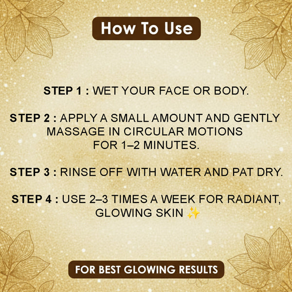 Gold Face & Body Massage Scrub (400 ml) – Radiance Polishing Care | Kokakoshi