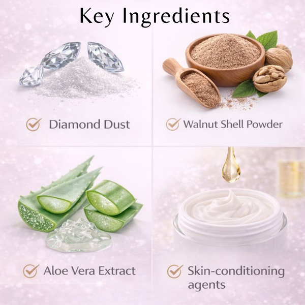 Diamond Scrub – Brightening & Glow Face Scrub with Diamond Dust | Kokakoshi