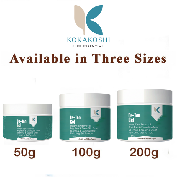 De-Tan Gel – Instant Tan Removal & Brightening Face & Body Gel | Kokakoshi