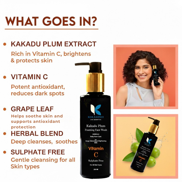 Kakadu Plum Brightening & Vitamin C Rich Foaming Face Wash (Buy 1 Get 1 FREE)
