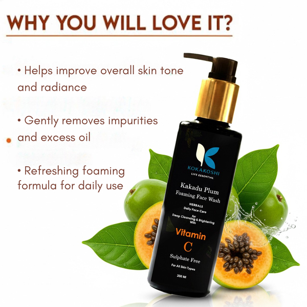 Kakadu Plum Brightening & Vitamin C Rich Foaming Face Wash (Buy 1 Get 1 FREE)