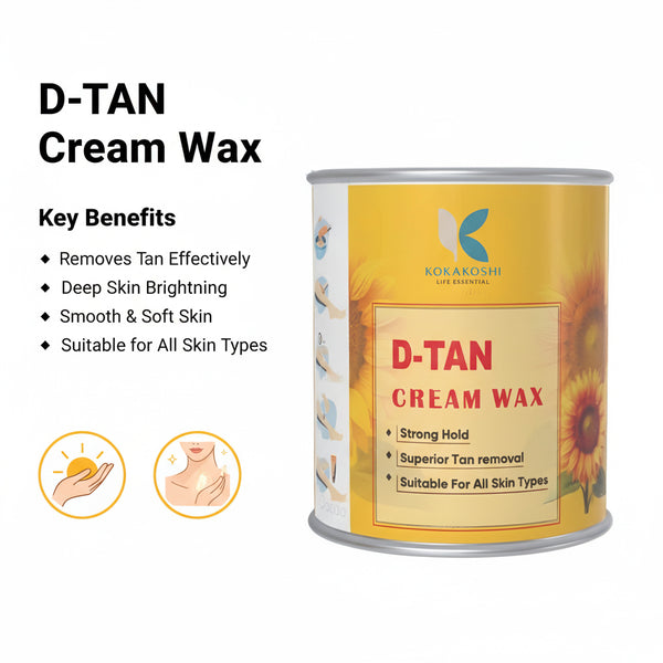 D-Tan Cream Wax – Strong Hair Removal & Tan Reduction | Kokakoshi