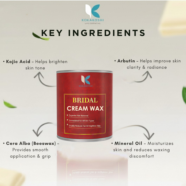Bridal Cream Wax Premium Glow-Enhancing Hair Removal Wax | Kokakoshi