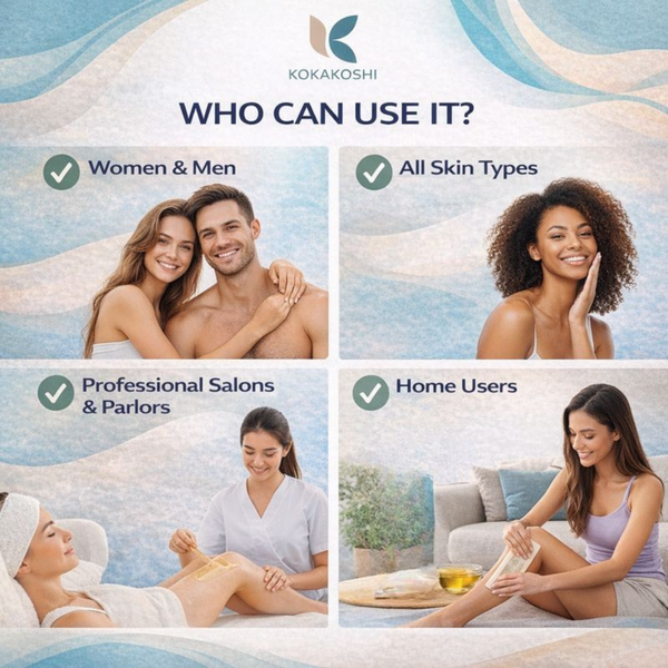 White Extra Strong Disposable Waxing Strips Professional Hair Removal Strips | Kokakoshi