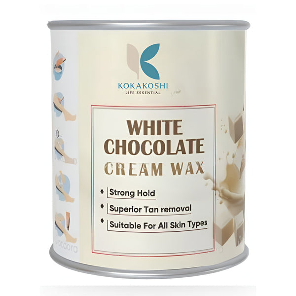 White Chocolate Wax for Hair Removal – Smooth Finish Hard Wax | Kokakoshi